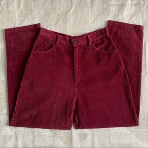 Vintage Red Corduroy Pants